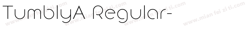TumblyA Regular字体转换